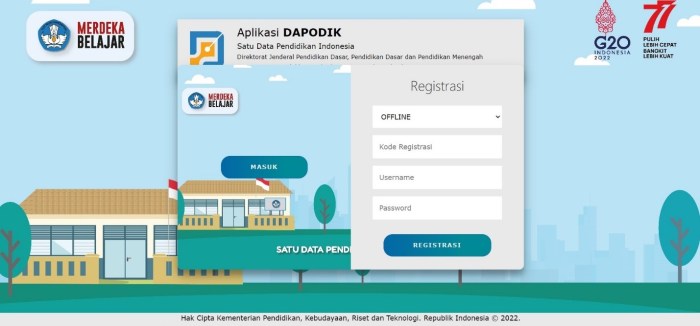 Cara mengakses dapodik versi online