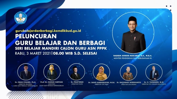 Jadwal program guru belajar seri PPPK