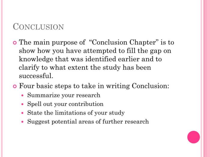 Conclusion research