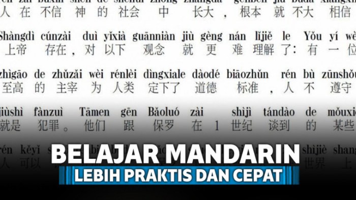 Metode belajar bahasa Mandarin yang efektif